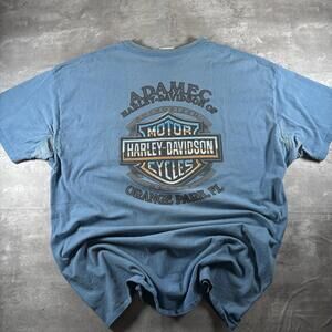 Y2K chrome Harley Davidson tshirt